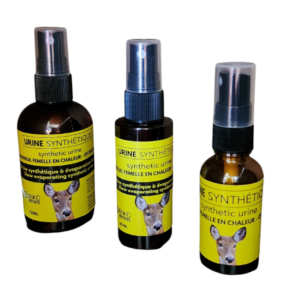 Urine Synthétique Femelle en Chaleur Chevreuil 120 ml – Wood Brothers
